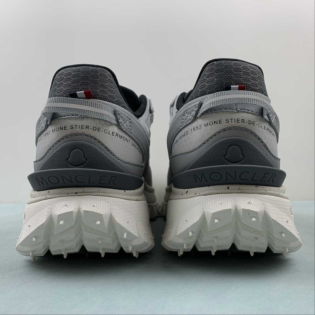 Moncler x Hoka Mafate Speed    Gray Chunky Sneakers