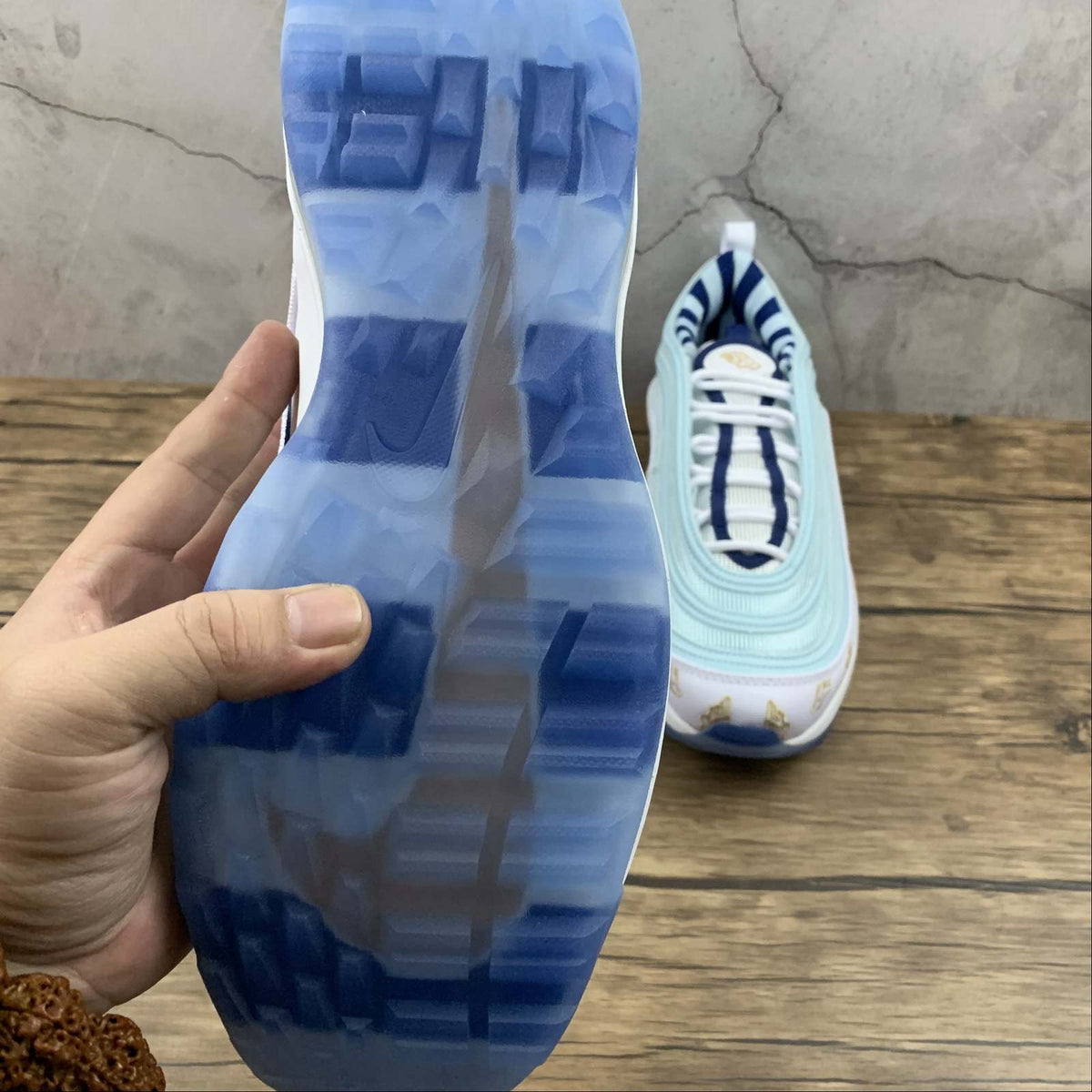 Nike Air Max 97 • Light Blue, White & Navy  CK1220-100