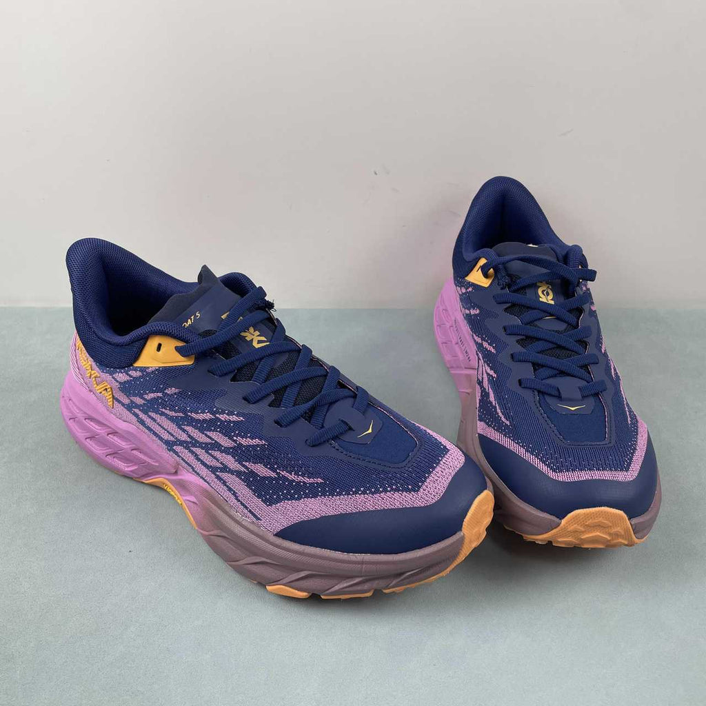 HOKA Speedgoat 5 Sneakers – Navy & Purple