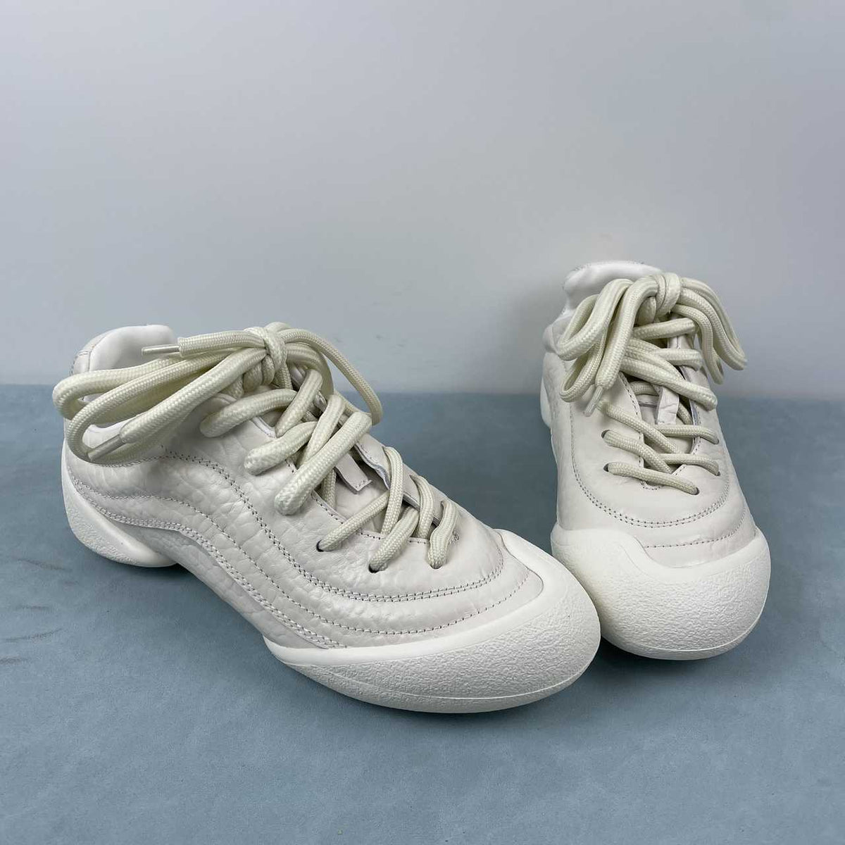McQueen Off-White Lace-Up Sneakers